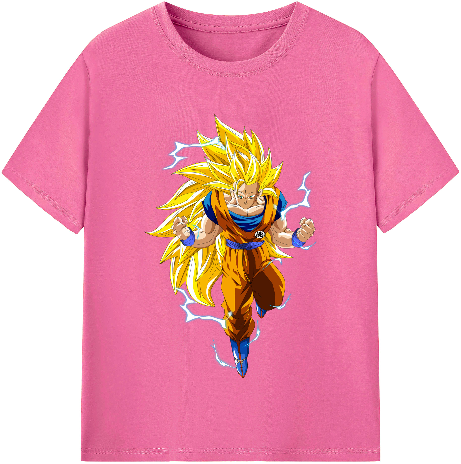 （画像用） ドラゴンボール 孫悟空（そん ごくう）Son Goku カカロット DRAGON BALL Kakarotto レディースカジュアルプリントTシャツ（綿100％）
